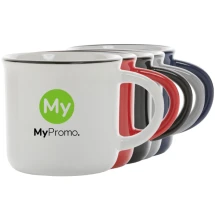 Mok | Keramiek | 280 ml | Gebogen handvat | Vintage