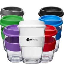 Single-walled tumbler | Plastic & silicone | 300 ml | With grip