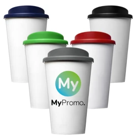 Tasse isolée à double paroi | Plastique PP | 350ml | Fabriqué au Royaume-Uni