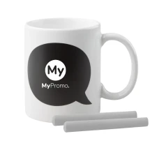 Becher | Keramik | 300 ml | Inkl. 2 Stk. weißer Kreide