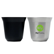 Espressokopjes set | roestvrij staal | 80 ml | Duurzaam