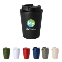 Doppelwandiger Becher | PP | 300 ml | Spenderdeckel | Matte Oberfläche