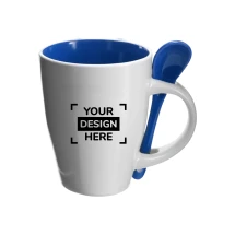 Coffee mug with spoon | 300 ml | Small quantity