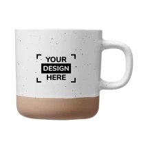 Mug | Ceramic | 360 ml | Unglazed bottom | Stylish pattern