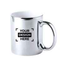 Mug | Ceramic | 350ml | Silver & gold