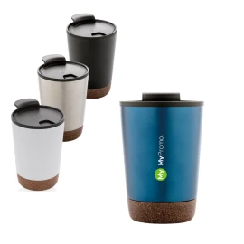 Gobelet isotherme | Acier inoxydable recyclé | 300ml | Base unique en liège