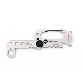 BrandCharger multi-tool | Stainless steel | 7x3.2x0.8cm | 8 tools in -1 | Soft foam insert for protection