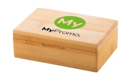 Joyero | Bambú | 150×100×50 mm | Acolchado de terciopelo | Espejo