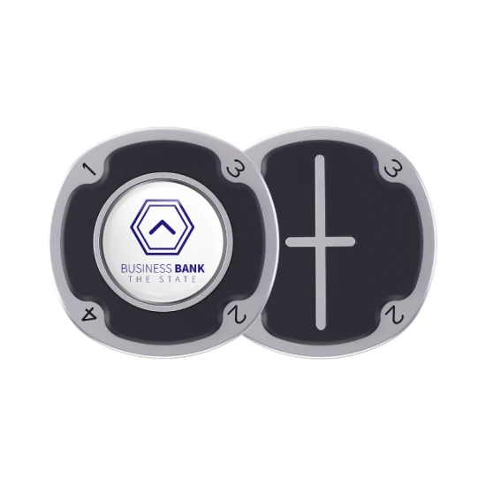 Multimarker chip | ABS | Ø40 mm | Coin toss function and guideline | Black