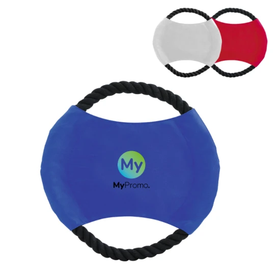 Pet frisbee | Cotton & Polyester | Resistant rope | Blue