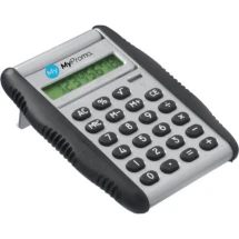 Rekenmachine met rubberen zijkanten | Kunststof | Inclusief batterijen