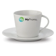 Tasse mit Untertasse | Porzellan | 160 ml | Hohe Qualität | Hergestellt in Europa