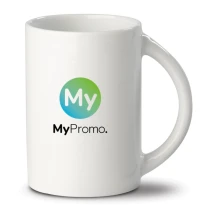 Porseleinen witte mok | 300 ml| Groot handvat