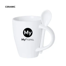 Becher | Keramik | 300 ml | Löffel im Henkel