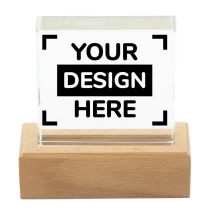 Trophäe | Glas und Buchenholz | Kraft Geschenkbox