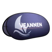 Pop-up banner | Polyester 200g/m² | 3 different sizes | Full colour on both sides | Made in Europe