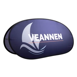 Pop-up banner | Polyester 200g/m² | 3 different sizes | Full colour on both sides | Made in Europe