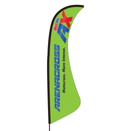 Segel-Federflagge | Polyester | 3 verschiedene Größen | Vollfarbig auf beiden Seiten