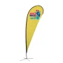 Teardrop feather flag | Polyester | 3 different sizes | Full colour on both sides