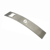 Flessenopener | Roestvrij staal | 16,5x3,6x0,2cm | Gebogen vorm