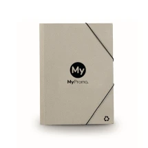 Ecologische map | Elastische sluiting | Drievoudig vouwsysteem