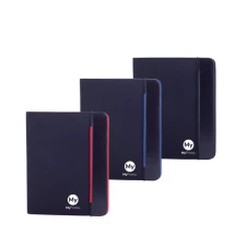 Conferentiemap | Zachte microvezel | Incl. klepzak | Elastische bandsluiting