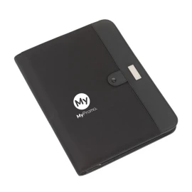 A4 Konferenzmappe | Mikrofaser | Inkl. Taschenrechner mit Batterien