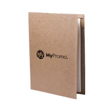 Mappe | Recycelter Karton | 32x23cm | 20 leere Blätter | Inkl. Karten- und Stifthalter