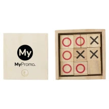 Tic Tac Toe | Hout | Bedrukt speelveld