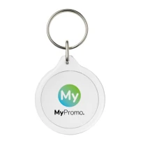 Ronde sleutelhanger | Kunststof | Digitaal bedrukt papier