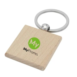 Square keychain | Beech wood | Eco