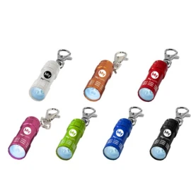 LED light keyring with lobster clip | Aluminum | Batteries included