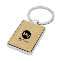Rectangular keyring | Bamboo | Laser engraving