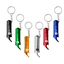 Sleutelhanger met flesopener | Aluminium | LED-lampjes