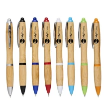 Kugelschreiber | Bambus und ABS-Kunststoff | Chromclip