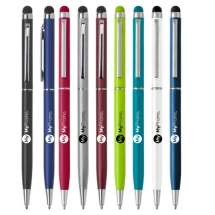 Kugelschreiber/Stylus-Stift | Aluminium | Drehmechanik