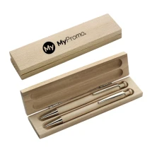 Schreibset | Holz | Kugelschreiber und Druckbleistift