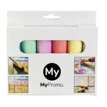 6-teiliges Kreideset | Kartonage | 6 Farben