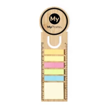 Bookmark ruler | Bamboo | 150 sticky notes