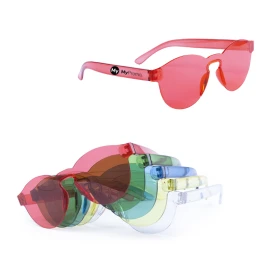 Party sunglasses | Coloured lenses | Translucent design