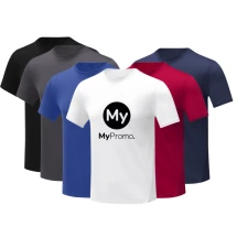 Round neck t-shirt | 105 g/m² polyester fabric | For men