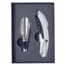 2-pieces wine set | Incl. pourer | Stainless steel | Cheap