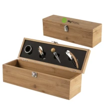 Wine gift box | Incl. 4 accessories | Bamboo
