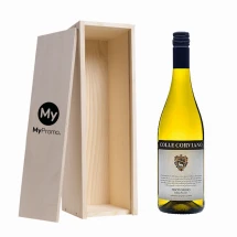 Wine box | Wood | 340x90x95mm | Sliding lid | Thick-walled | High quality