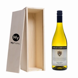 Coffret à vin | Bois | 340x90x95mm | Couvercle coulissant | Parois épaisses | Haute qualité