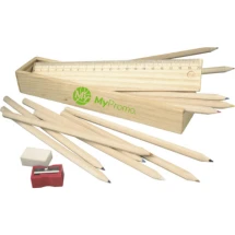 Kit scolaire 15 pièces | Bois | Eco Friendly