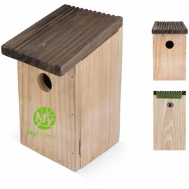 Cassetta da nido rustica | Legno | 22,5x12x14,5 cm | Sostenibile