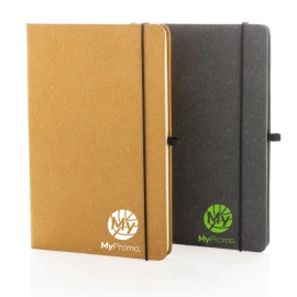 Carnet de notes | A5 | 80 feuilles | Couverture rigide en cuir recyclé