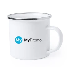 Mok | Metaal | 380 ml | Retro design