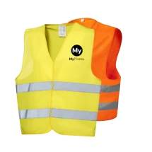Safety vest | Polyester | XL | With pouch | For professional use | Meets EU regulation
